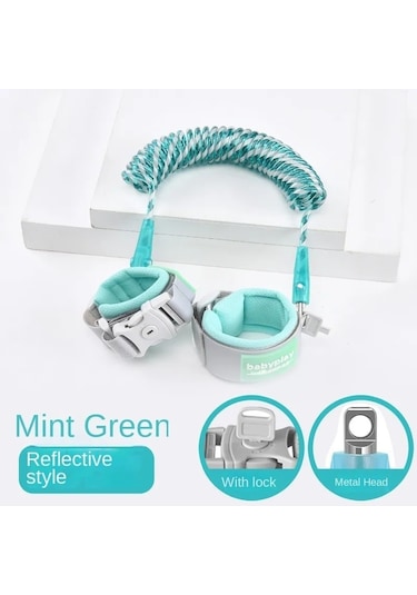 Eastmeeetwest--karanlıkta Parlayan Anahtar Kilitli Çocuk Gezinme Önleyici Bileklik Yeşil