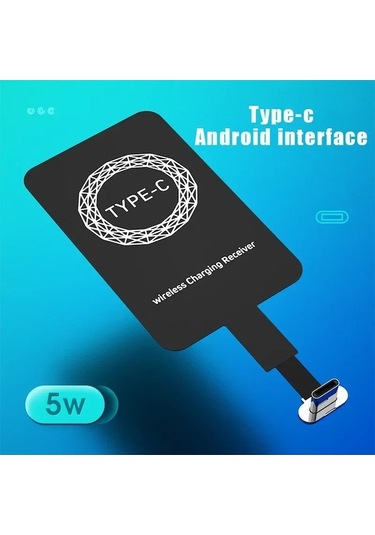 Flybuy Samsung Uyumlu Huawei Xiaomi 5w Qi Kablosuz Şarj Alıcı Mikro-usb Tip-c Hızlı Şarj Adaptörü Gümüş, Garantili