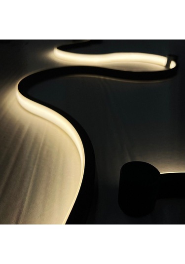 Snake Samsung Ledli Duvar Aplik 120cm Mat Siyah