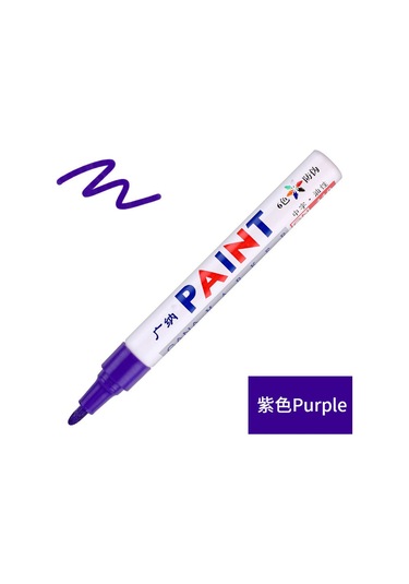 Aubyhe Mor Gn-110 Boya Kalemi - Ofis, Taş, Lastik, Siyah Kart İçin Renkli İmza Ve Tamir Kalemi Diğer