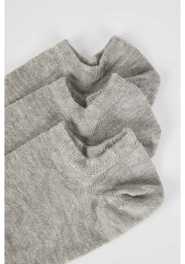 DeFacto Erkek Pamuklu 3'lü Sneaker Çorabı K4595AZNSGR2