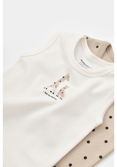 Organik Zürafa Desenli 2 Li Askılı Badi 001