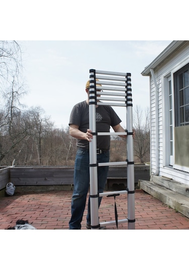 Teleskopik Merdiven 2,9 Mt Aluminyum 10 Basamaklı