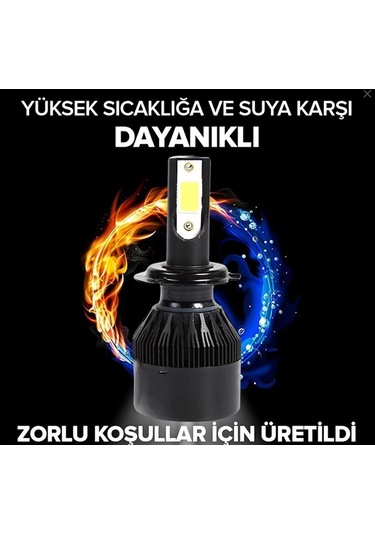 Xenon H27 Led Araba Far Ampül Xenon Led Şimşek Etkili Lıght Seri