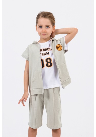 Erkek Çocuk Waffle Kumaş 3'lü Takım 001