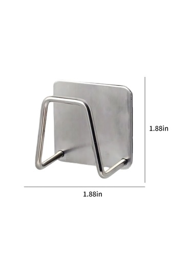 Konesam Duvar Tipi 304 Paslanmaz Çelik Sponge Sıvı Drenaj Rakı 4 Adet - Kolay Kurulum, Parlak Yüzey, 8lbs Yük Taşıma Kapasitesi Gümüş