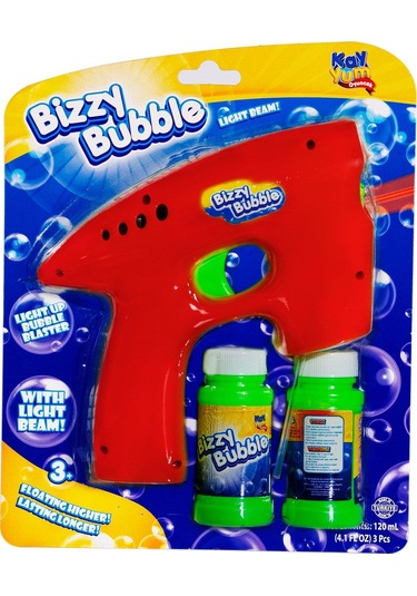 Kayyum Büyük Pilli Işıklı Köpük Tabancası 00573 Kırmızı