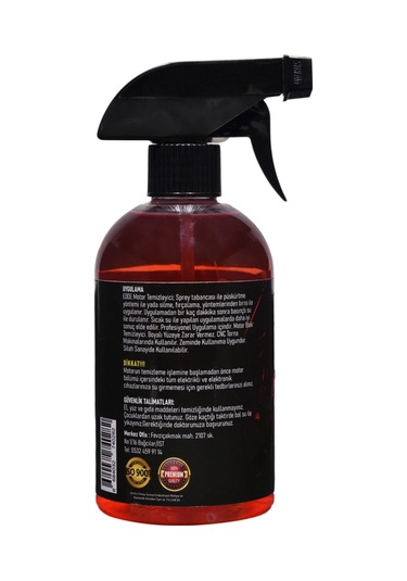 Araba Araç Oto Motor Temizleyici Sprey Motor Temizleme Spreyi 500 Ml Oto Detailing-v1