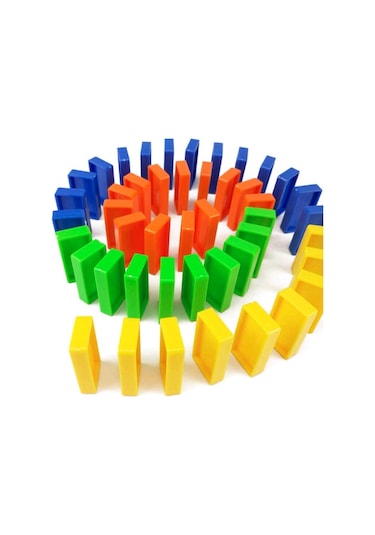 Can Oyuncak Pilli Dominolu Tren Kutulu 80 Parça Domino Taşı Dizen