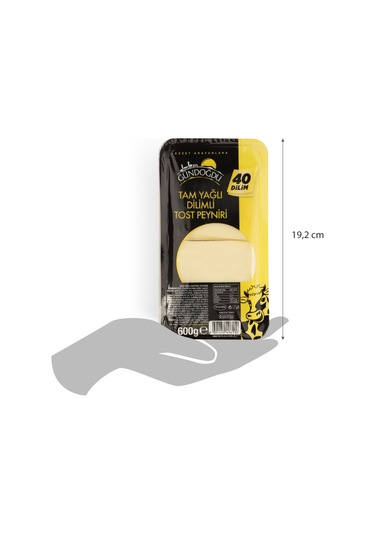 Gündoğdu Dilimli Tost Peyniri 600 G