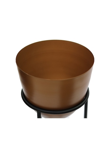 Summus Metal Ayaklı Saksı Küçük Boy Bronz