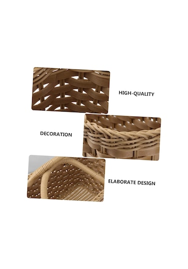 Banyo, Sebze, Piknik, Alışveriş, Pazar, Organizatör, Battaniye Malzemeleri, Basit Depolama Hasır Kahve Siyah