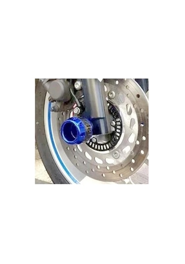 Motosiklet Ön Teker Koruma Takozu Mavi