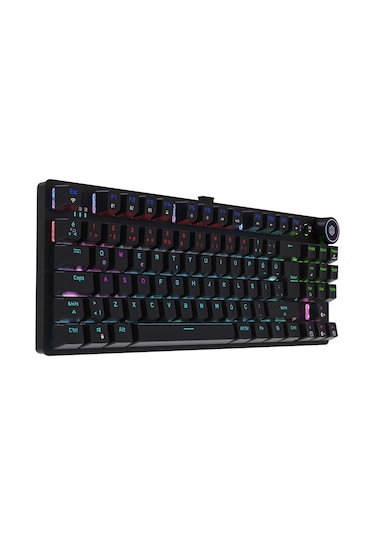 Gamebooster Ryba Rainbow Red Switch Triple Mode Siyah Mekanik Gaming Klavye