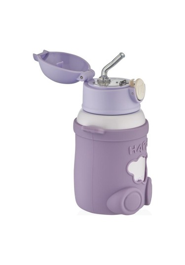 Shotay Happy Everyday Çelik Termos Matara Çocuk 480ml Lila