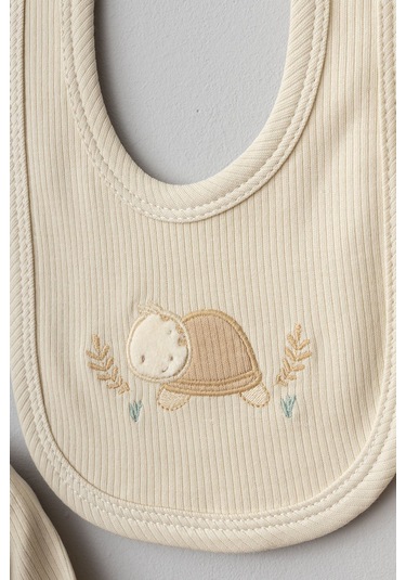 Bebitof 10 Parça Gülen Kaplumbağa Hastane Çıkışı Pamuklu Kahverengi