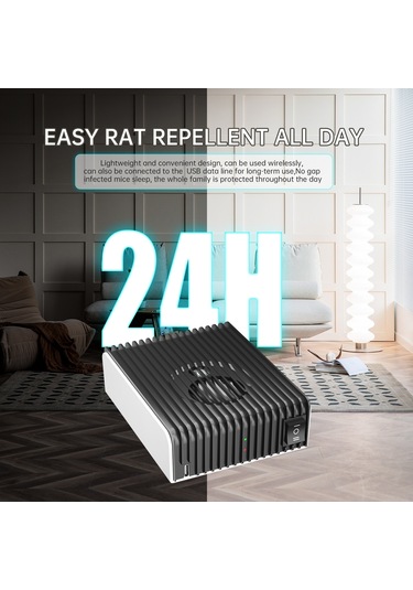 Vkemall Ultrasonik Fare Kovucu - Fiziksel Teknoloji İle Etkili Koruma, Ev/ofis İçin Taşınabilir Ve Güvenli Tasarım