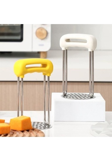 Dancemonkey Cbtx Paslanmaz Çelik Patates Püresi Ezici Ev Ek Pres Patates Sıkma Makinası Sarı Sarı