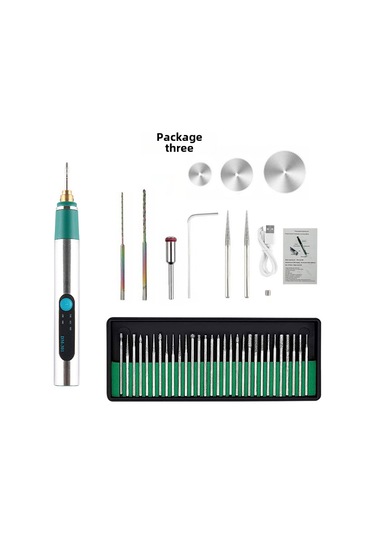 Maiyame El Tipi Şarjlı Hız Ayarlanabilir Taşlama, Oymak Ve Kesme Makinesi - Profesyonel Ve Hobi Kullanıma Uygun Mini Motorlu Alet Paket 2