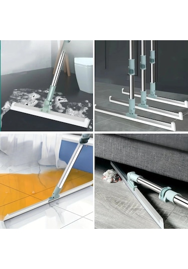 Teleskopik Oynar Başlıklı Cam,zemin Silme Aparatı Çekçek Çok Renkli