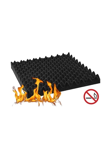 Akustik Ses Yalıtımı Yumurta Sünger 40Mm Yanmaz 50Dns 100Cmx100Cm