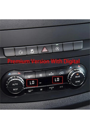 Mercedes Benz Vito 111/114 W447 W448 V260 2016/2023 Dijital Klima Kontrol Anahtarı Paneli Ünitesi