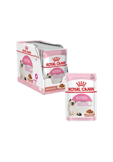 Royal Canin Kitten Instinctive Gravy Pouch Yavru Kedi Maması 12 x 85 G