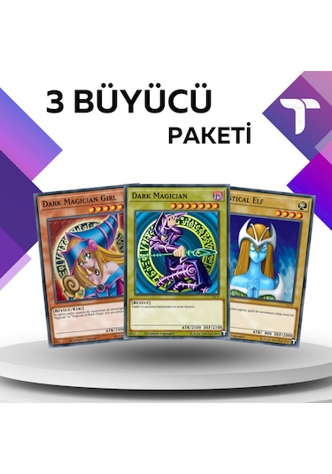 Yu-gi-oh Türkçe 3 Büyücü Paketi