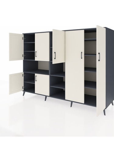 Kronos Dolap 13 Raflı 7 Kapaklı 220x59x163 Antrasit-aytaşı/antras Antrasit-aytaşı/antrasit Kronos Dolap 13 Raflı 7 Kapaklı 220x59x163 Antrasit-aytaşı/antras Antrasit-aytaşı/antrasit