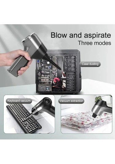 Yeni Alman Fırçasız 150000pa Mini Araba Elektrikli Süpürge Taşınabilir Kablosuz Araba Temizleyici Siyah