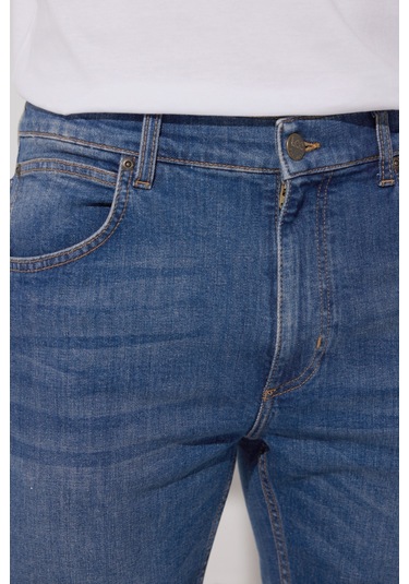 Regular Fit Normal Keism Normal Bel Mavi Esnek Jean Kot Şort L78DDBAA78 Mavi
