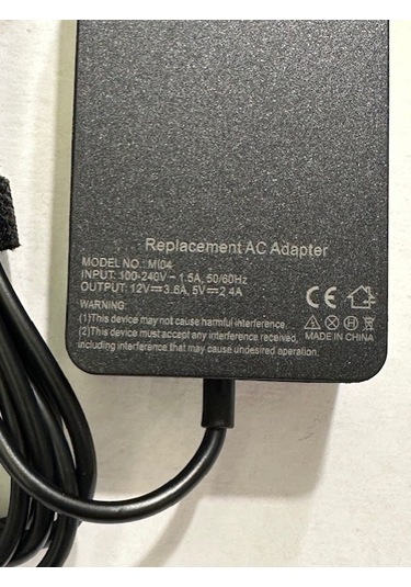 12 Volt 3.6 Amper Microsoft Uyumlu Surface Pro1 Adaptör