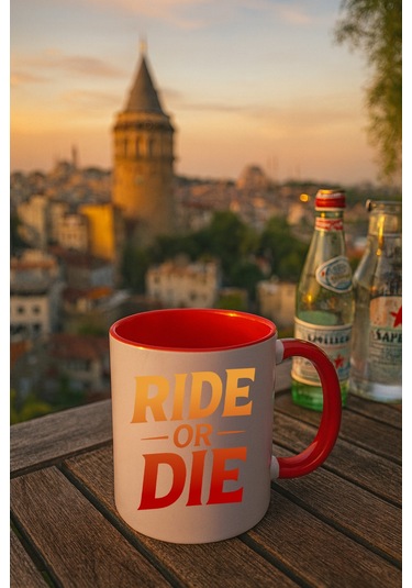 Kupa Motor Ritim - Görselli Bardak Kırmızı