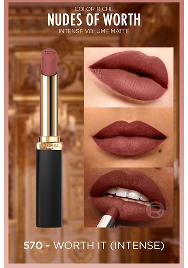 L'Oreal Paris Color Riche Intense Volume Matte Ruj 570 Worth It Intense