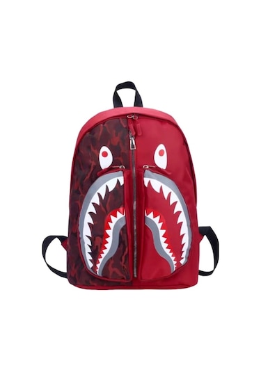 Sırt Çantası, Kişiselleştirilmiş Grafiti, Kırmızı Çok Renkli Çok Renkli