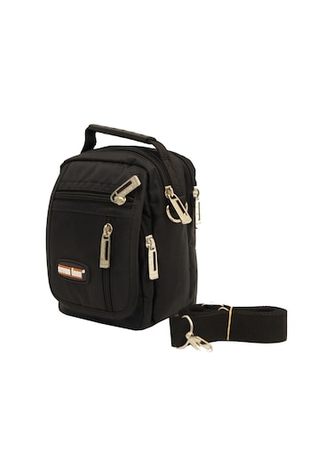 Seventeen 3450 Polyester Kumaş, Omuz Askılı, Kulplu, Erkek Portföy Çanta Siyah