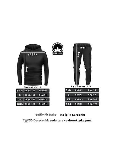 Uyguntarz Unisex Eşofman Takımı - Antrasit