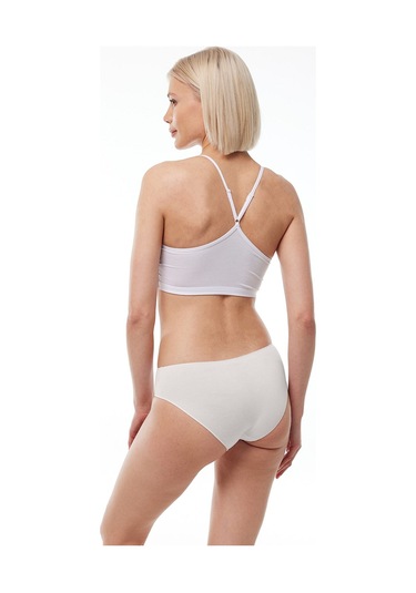 Malabadi Kadın Ekru 6 Lı Paket Modal Dar Kalıp Ara Bel Slip Külot 187 Ekru