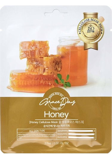 Grace Day Yoğun Nemlendirici Ballı Selüloz Maske Honey Mask