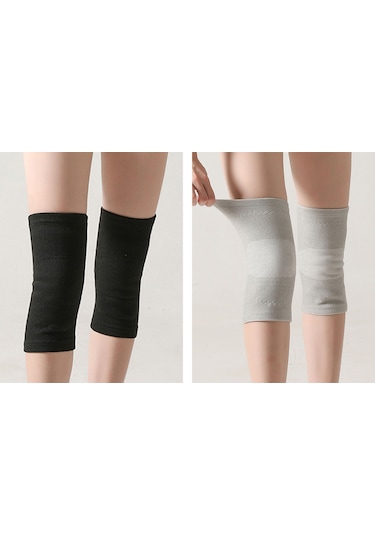 Yuntech01 Kışlık Unisex Dizlik - Kalın Polar Astarlı, Eklem Koruma, Esnek Ve Rahat, Koşu Ve Spor İçin, Siyah Siyah