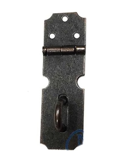 Dekoratif Kutu, Sandık Askısı - 18x60mm, Oksit, 1 Adet Çok Renkli