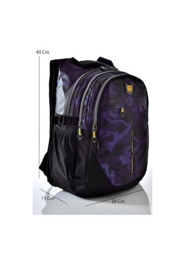 Relaxion Okul Sırt Çantası Mor Kamuflaj 2235