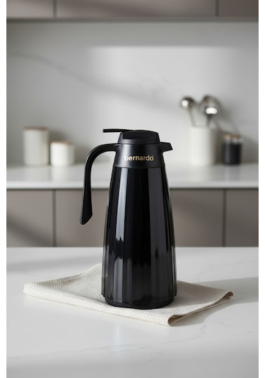 Bernardo Velana Cam Termos Siyah 1.5 Litre Siyah