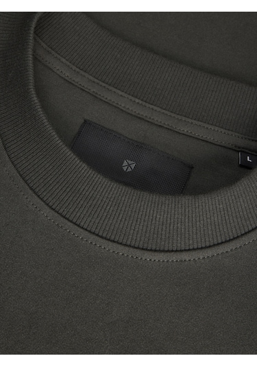 Erkek Gögüs Logo Baskili Sweatshirt - Blachad - 12261386 Peat