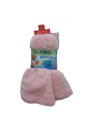Color Wellsoft Mop Paspas Mop Yedek Ucu Ve Ahşap Sapı İle Takım