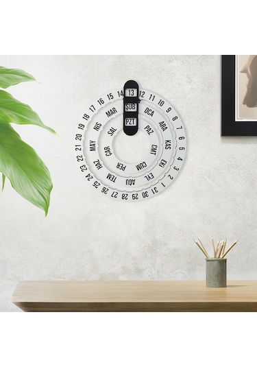 Cajuart Modern Tasarım Ev Ofis Ahşap Duvar Takvimi Dekor