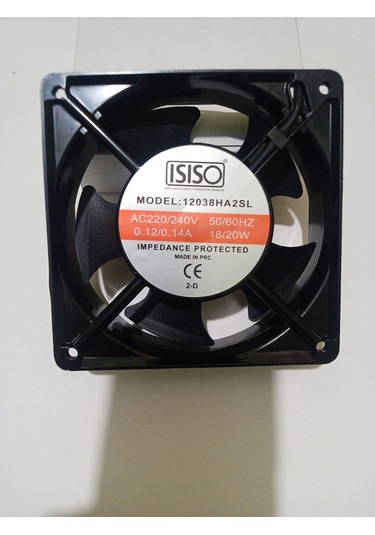 Isıso Devirli Aksial Metal Fan 12x12x38