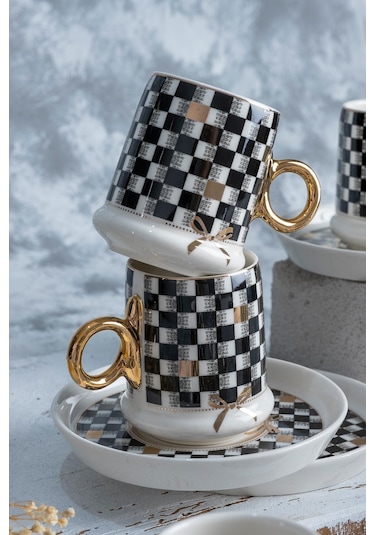 Almond 6 Kişilik Kahve Fincanı Takımı