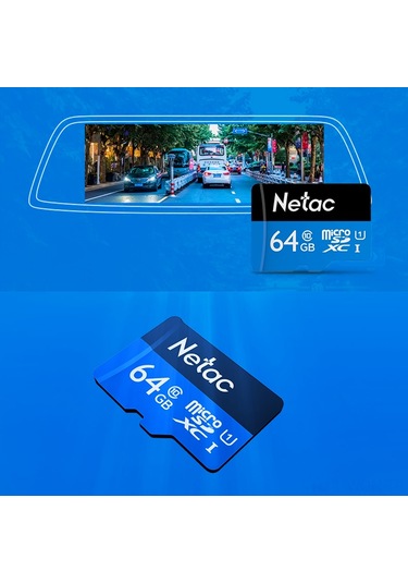 Neevoyu Netac 64gb C10 Tf Hafıza Kartı - Yüksek Hızlı Okuma/yazma, Araç Kamerası, Monitör Uyumlu, Dayanıklı Ve Çok Cihaz Desteği
