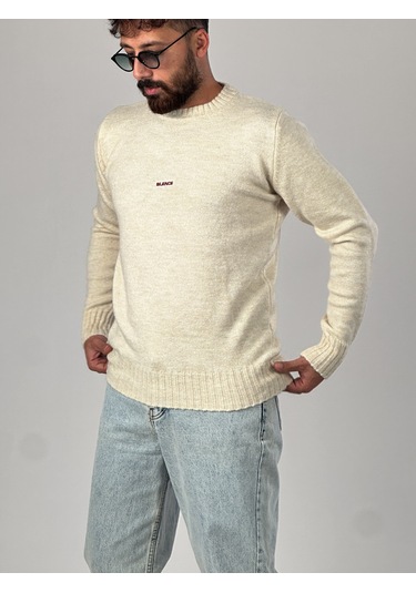 Basic Bej Erkek Sweatshirt Coc1014 Bej